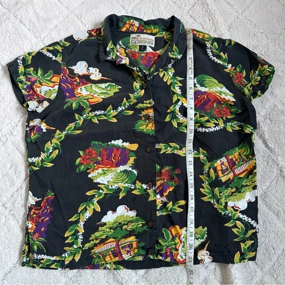 Patagonia Pataloha | Vintage Hawaiian Shirt Aloha Shirt Women's Hale'iwa Size 10 - Picture 7 of 7